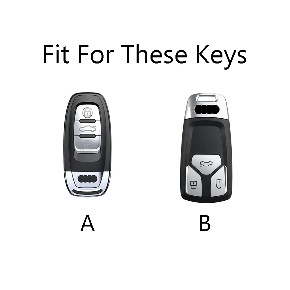 ألياف الكربون ABS ماتي غطاء مفتاح السيارة قذيفة لأودي A6 A5 Q7 S4 S5 A4 B9 Q7 A4L 4m TT TTS RS 8S 2016 2017 2018 اكسسوارات