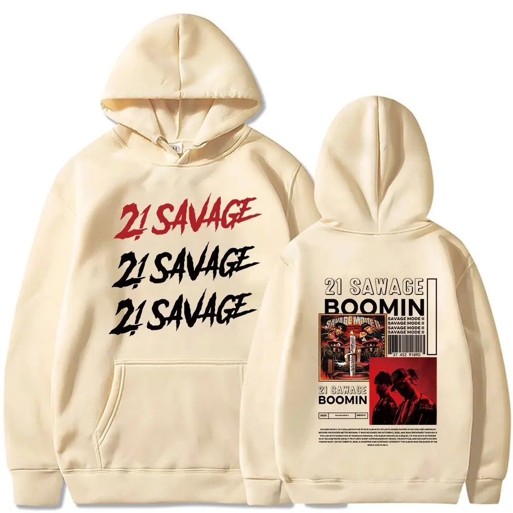 21 Savage Story American Dream Hoodies Tour Merch Women Men Fashion Casual Long Sleeve Sweatshirts Harajuku