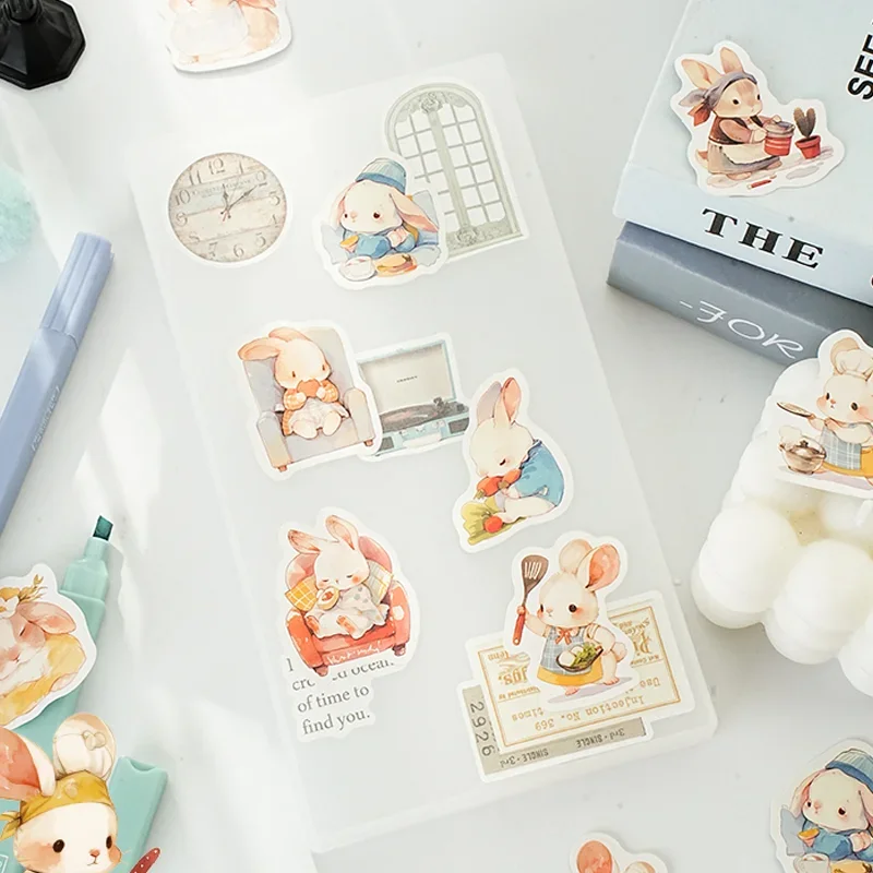 Imagen 5: Pegatinas en Caja de la Serie Centro de Adopción de Mr Paper, Pegatinas Decorativas para Manualidades, Pegatinas Bonitas
