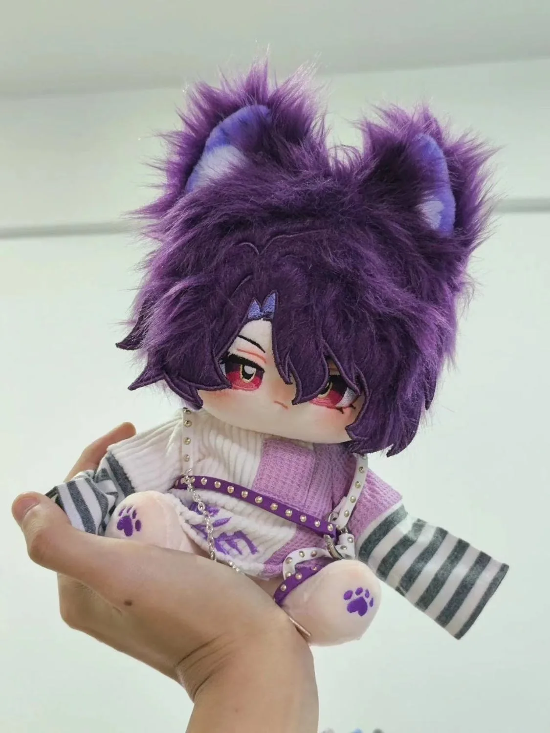 20CM Honkai Star Rail Dr. Ratio Cosplay Soft Changing Cloth Adorable Plush Pillow Body With Ear Cute Anime Gift