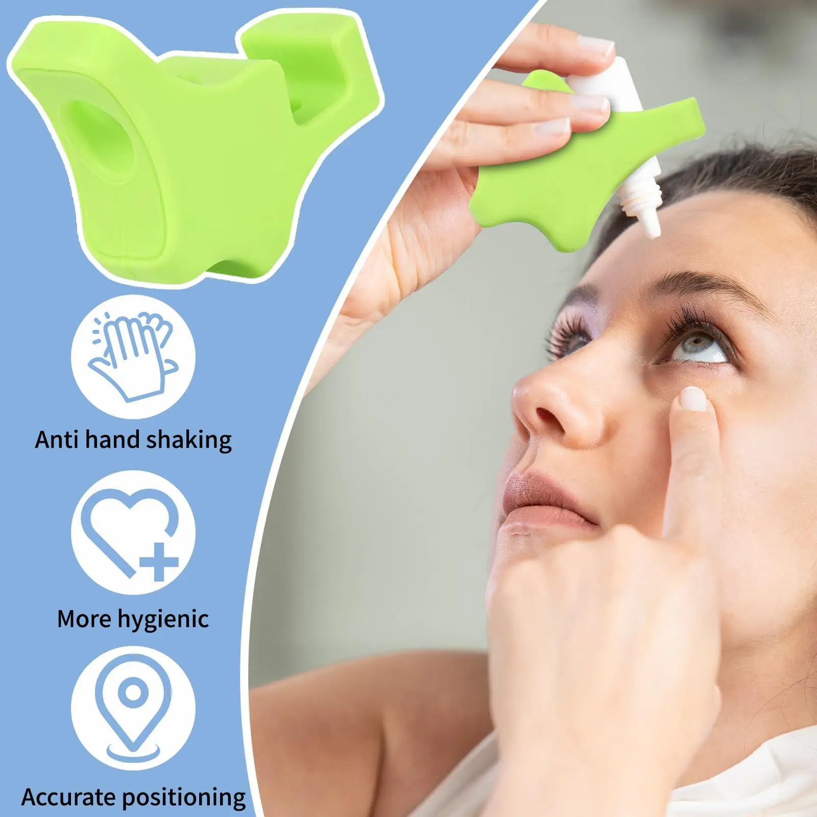 Eyedrop Applicator Aid, Durable Eye Drops Holder, Convenient Auxiliary Tool for Applying Eye Drops image 2