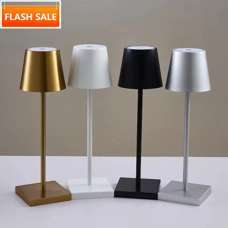 

UDDALight Touch Rechargeable Table Lamp, 3 Color Mood Light for Bar Restaurant, Tall Metal Lamp with 1800mAh/3600mAh