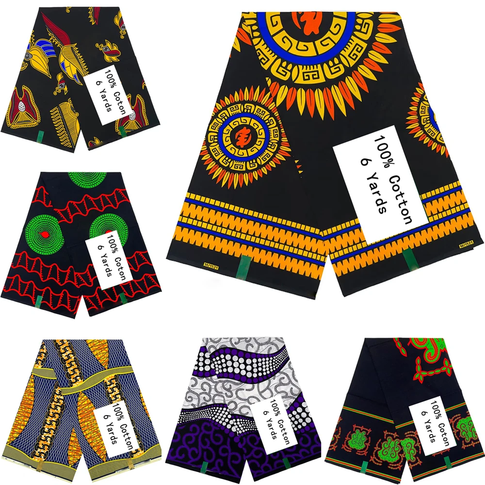 New Veritable Wax Fabric High Quality African Wax Print Fabric 100% Cotton Garment Ankara Wax Fabric Real Wax for Party Dress ﻿