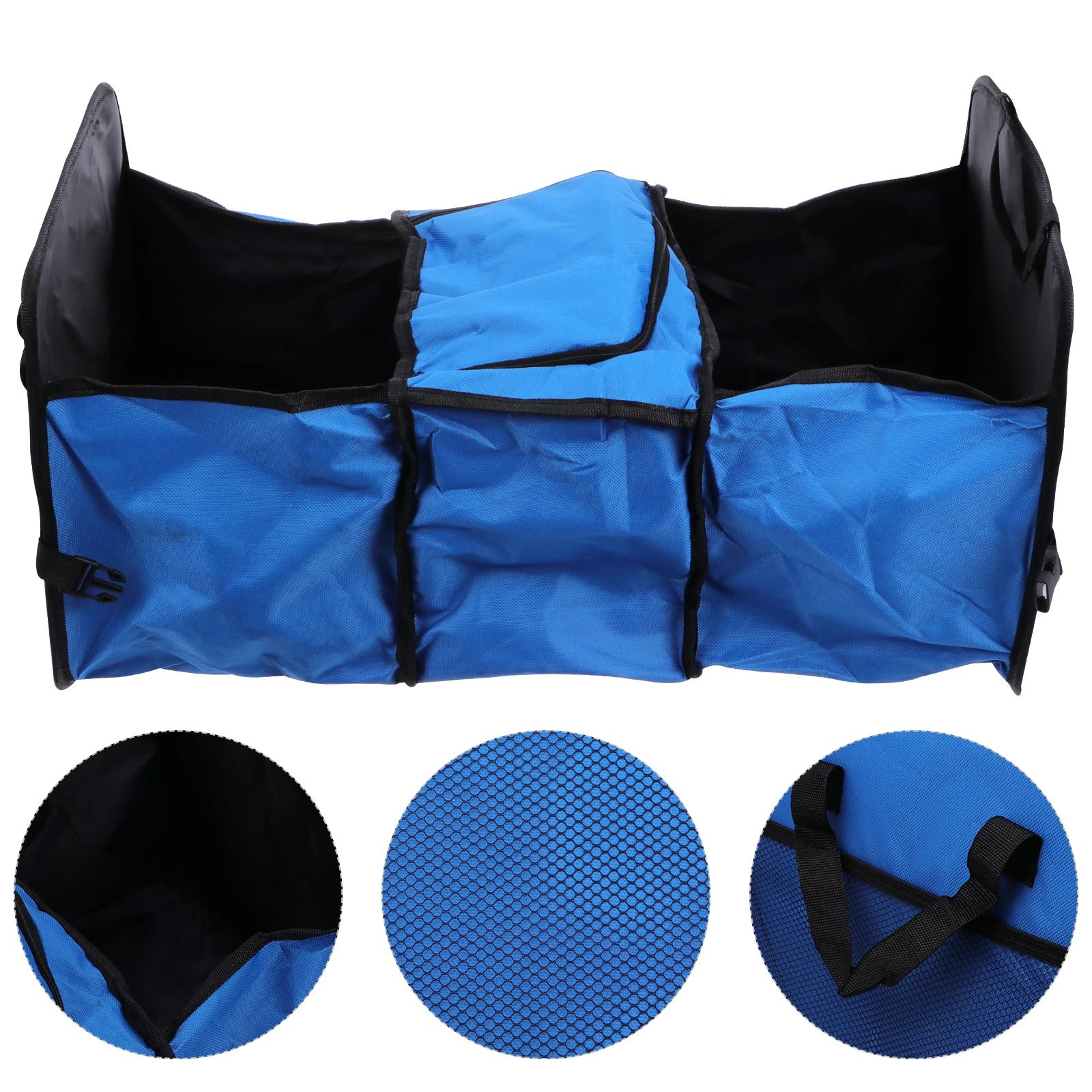 

2Pcs Foldable Storage Box Oxford Cloth Insulation Containing Case For Car Trunk Garage Use