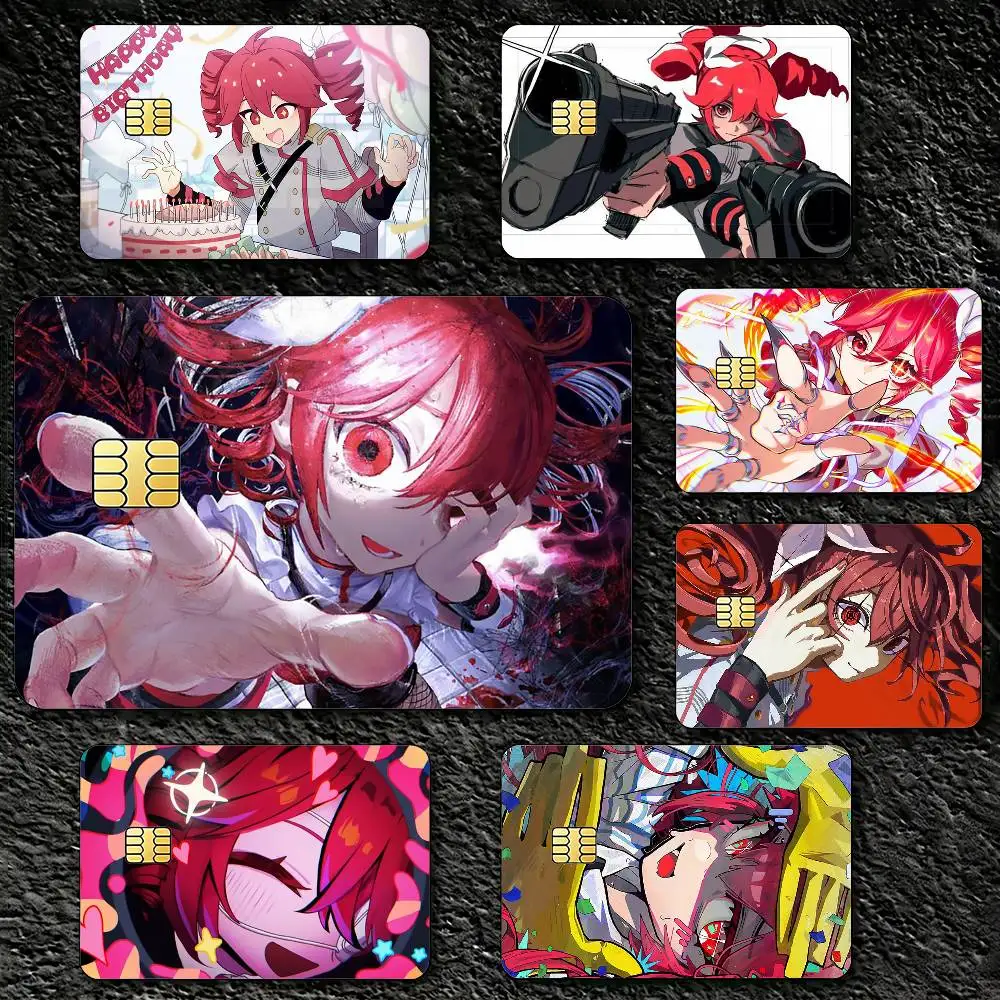 

Cute Girl K-Kasane T-Teto Decorative Waterproof Film Skin Cover Credit Card Stickers Debit Front Bank Bus Pass