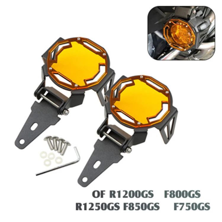 2Pcs for -BMW R1200GS F800GS R1250GS F850GS F750GS ADV Motorcycle Flippable Fog Light Protector Guard Lamp Cover