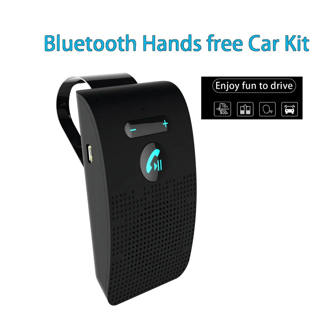 Bluetooth-compatible Sun Visor Wireless Handsfree Car Kit Bluetooth Speaker Speakerphone MP3 Music Player Car Accessories