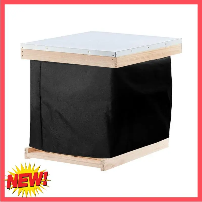 

B17C 1 PCS Outdoor Honeycomb Protective Cover Black 600D Oxford Cloth Suitable For Most Beehives
