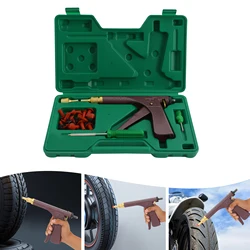 Tubeless Tyre Wheel Repair Gun Kit, Professional Vacuum Tire Repair Gun, Mushroom Plug Tire Plugger Tubeless w/ Box
