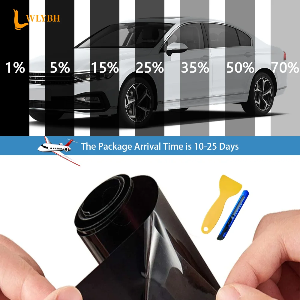 75cmx3m Car Window Privacy Tint Film Auto Vinyl Dark Glass Sticker Foils Anti Look Ceramic Summer Solar UV Protector Mirror Film