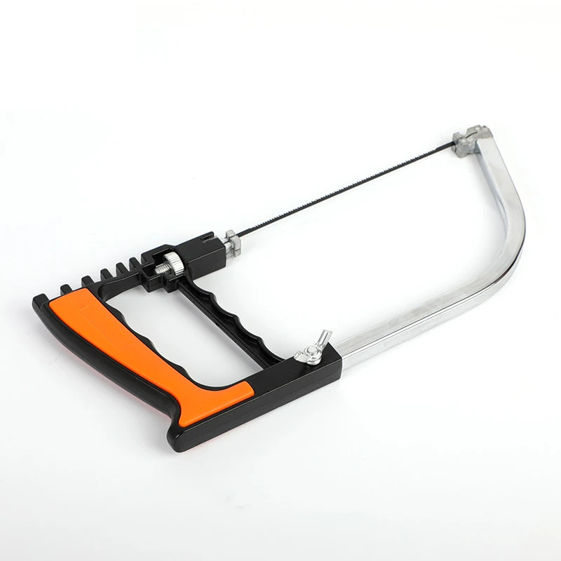 منشار سحري صغير متعدد الوظائف من سبائك الألومنيوم منشار فولاذي منشار النجارة مجموعة قوس منشار يدوي #4