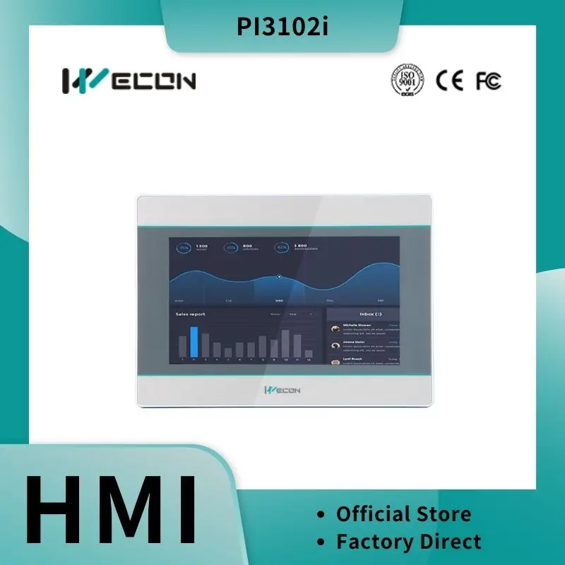 Wecon 10,2-Zoll-HMI-Touchscreen-Display PI3102i