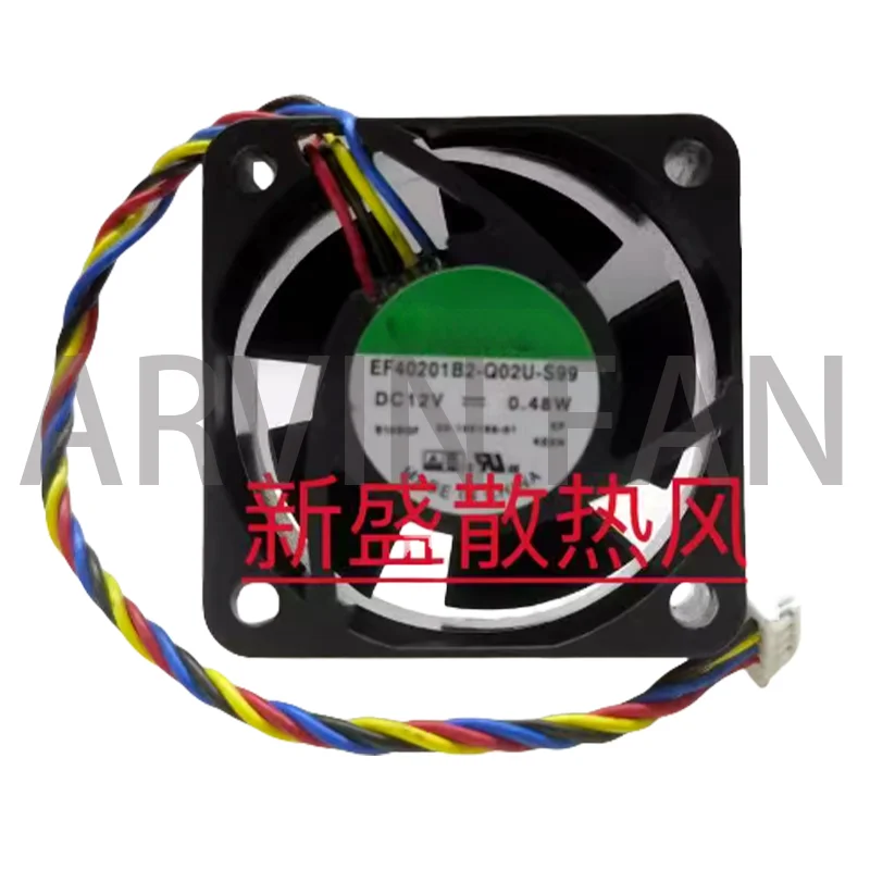 

EF40201B2-Q02U-S99 Совершенно новый четырехпроводной охлаждающий вентилятор 12 В 0,48 Вт