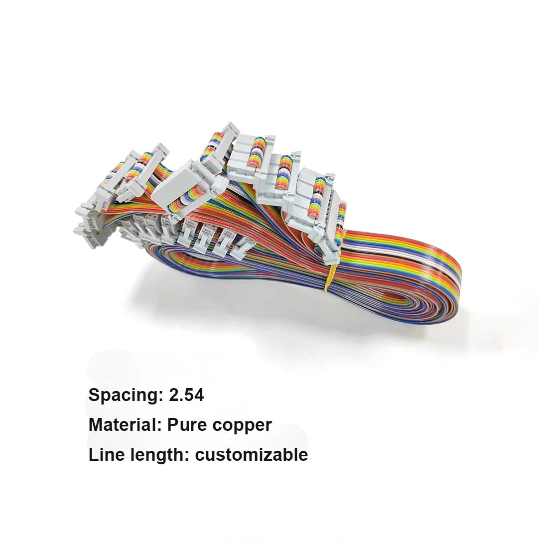 10 pezzi 16P rame puro colorato farfalla clip cavo a nastro linea segnale dati per display a LED accessori universali in filo di rame