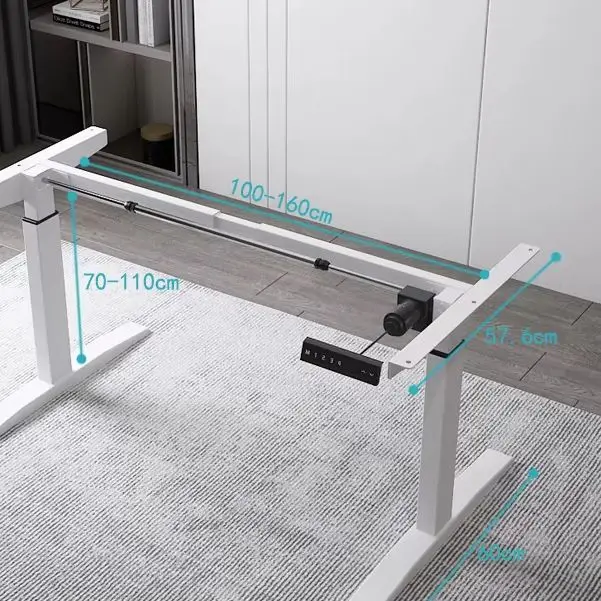 

Electric Standing Desk Height Adjustable Standing Desk W/ Dual Protecting System High Load Capacity Table for Home Office