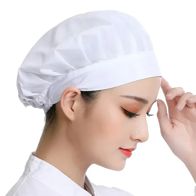 Work Wide-brimmed Chef Fumes Kitchen Hat Restaurant Workshop Hotel Full Anti-grease Dust-proof Canteen Cloth Factory Cap