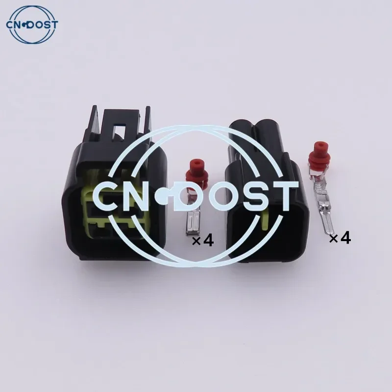 1 Set 4 Pin Wire Harness Male Female Connector AC Assembly Automotive Sealed Electric Plastic Housing Socket Auto Accessories