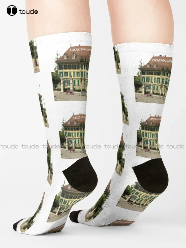 Oppenheim Selling Sunset Socks Green Baseball Socks Unisex Adult Teen Youth Socks Custom Gift 360° Digital Print Hd High Quality