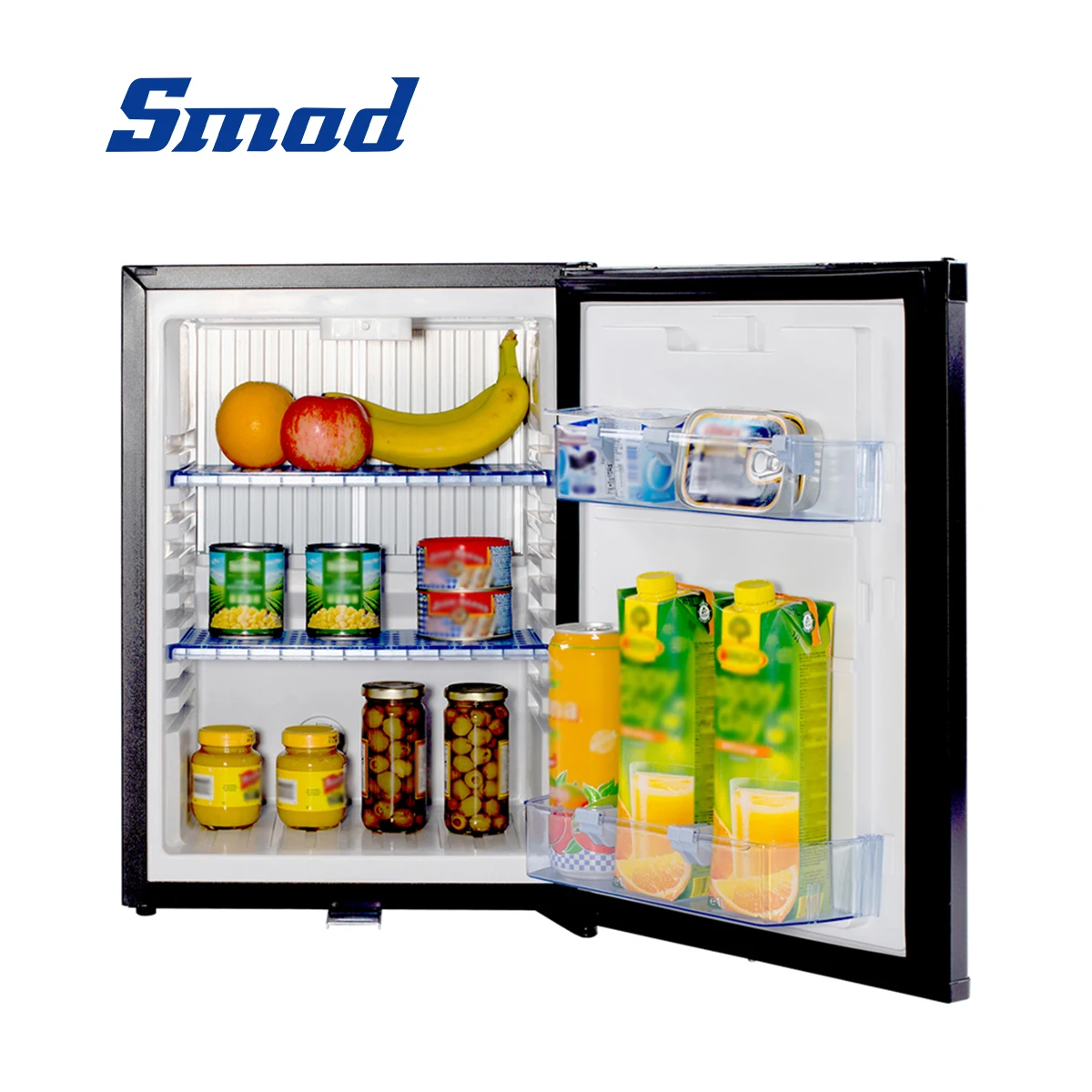 Smad Compact 12V/110V Refrigerators for Truck RV Ship Yacht 40L 1.4 cu.ft No Noise Portable Fridge with Lock Freightliner