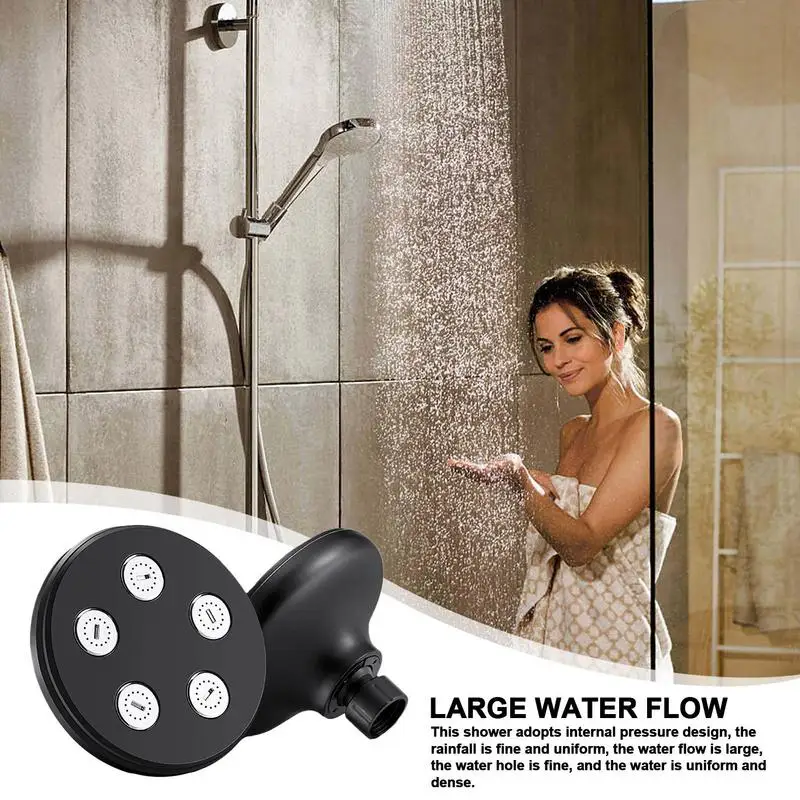 High Shower Head Universal Bathroom Shower Heads 360 Degree Rotation Mini Bathroom Accessories Rainfall Shower Accessories