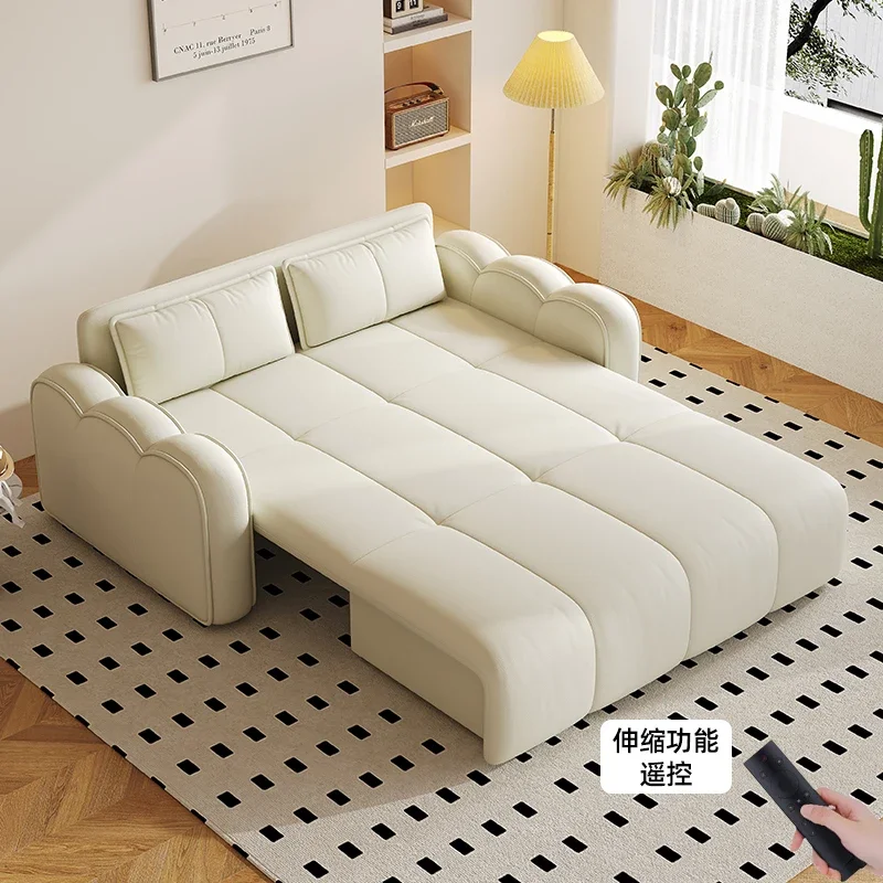 

Electric sofa bed intelligent dual-purpose folding multi-functional living room bedroom study balcony small apartment