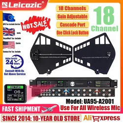 Leicozic 18 Channel RF Signal Amplifier 450-960MHZ Active Antenna Directional Antena Distributor Cascade For Wireless Microphone
