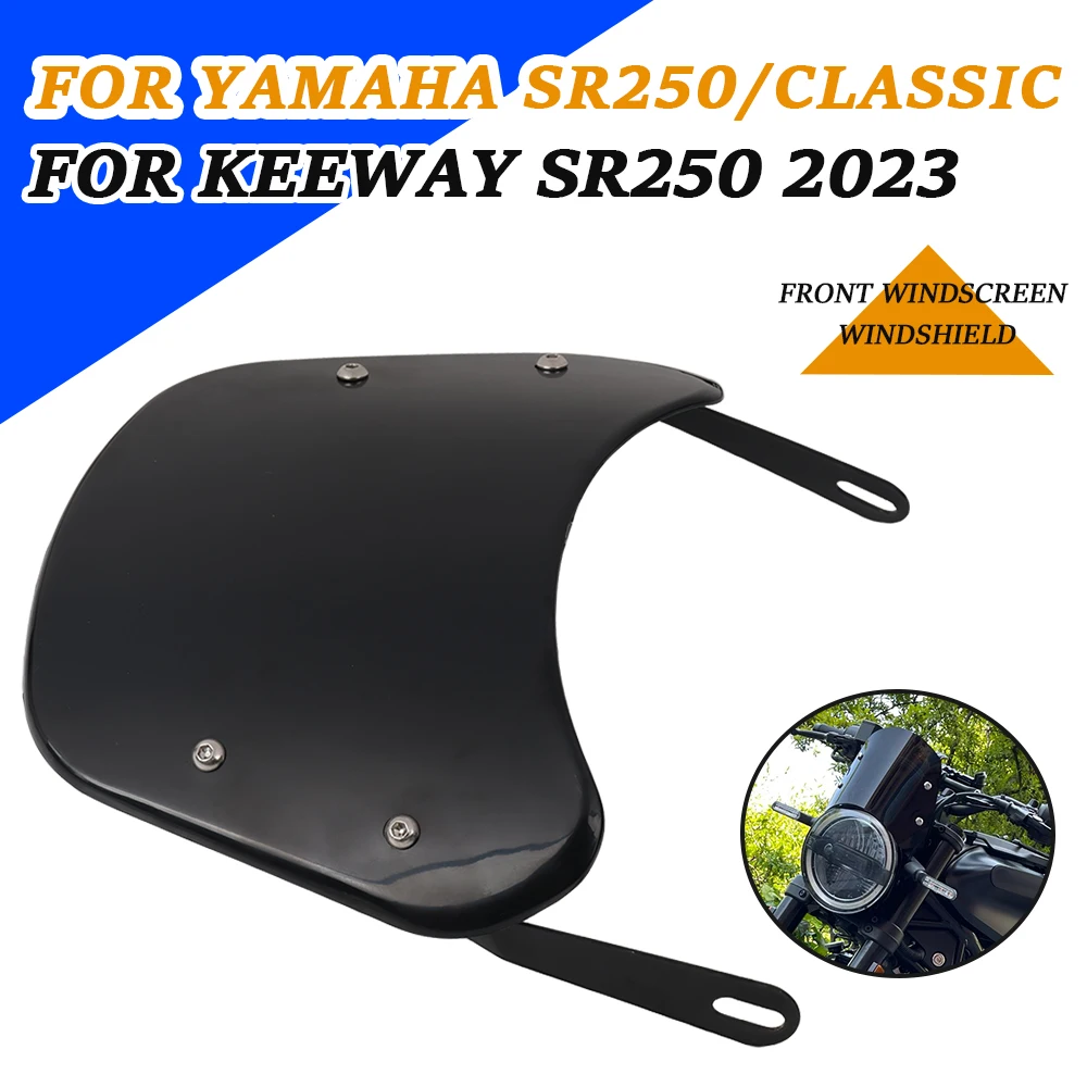 

For YAMAHA SR250 Classic For Keeway SR 250 SR 2023 Accessories Retro Windshield Wind Deflector Fairing Guard Cupula Windscreen