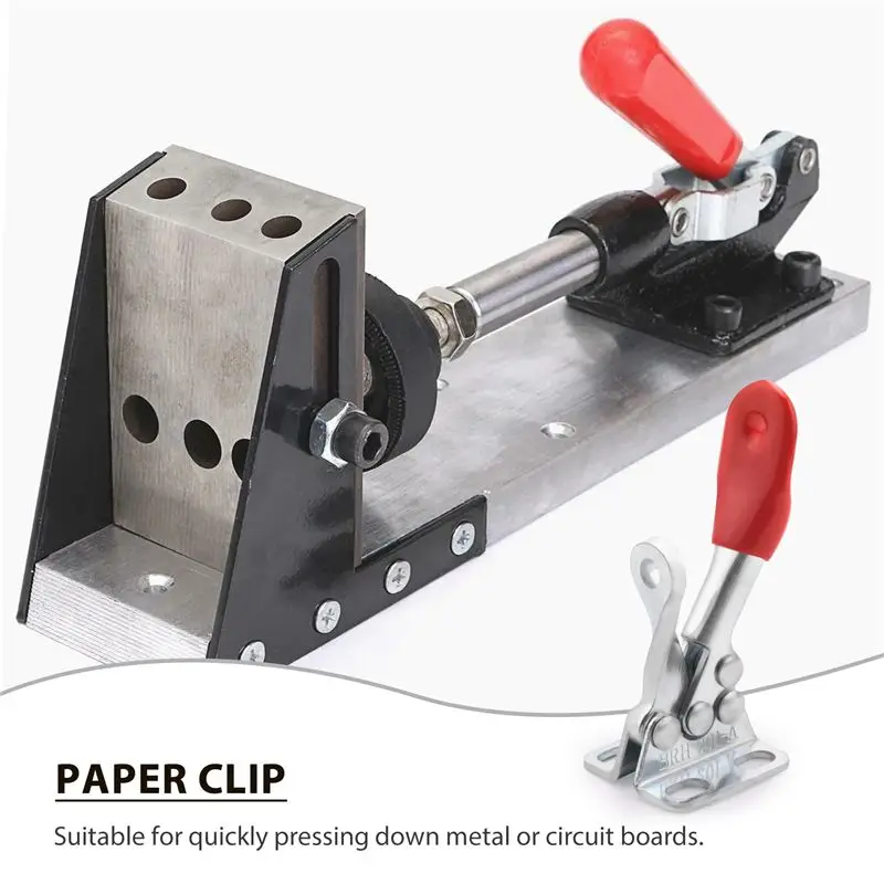 

*CLOS 4 PCS 60 Lbs Antislip Covered Hand Tool Toggle Clamp Horizontal Clamp 201A