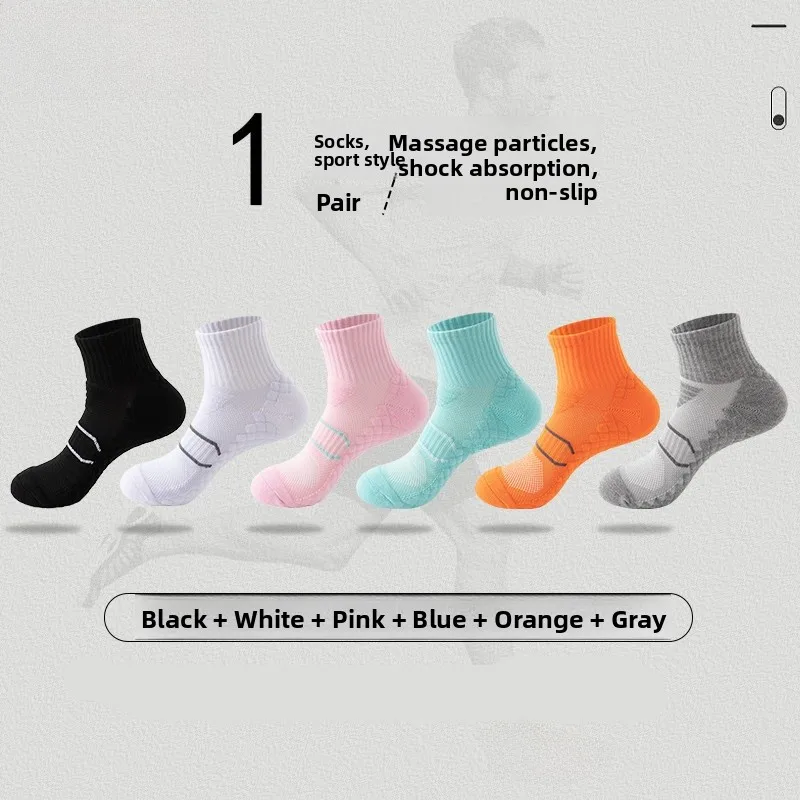 

Anti-Slip Thiened Running Baskeall Sos Towel Bot o Absorption Men Women Universal Sport Sos Medium Tube Height