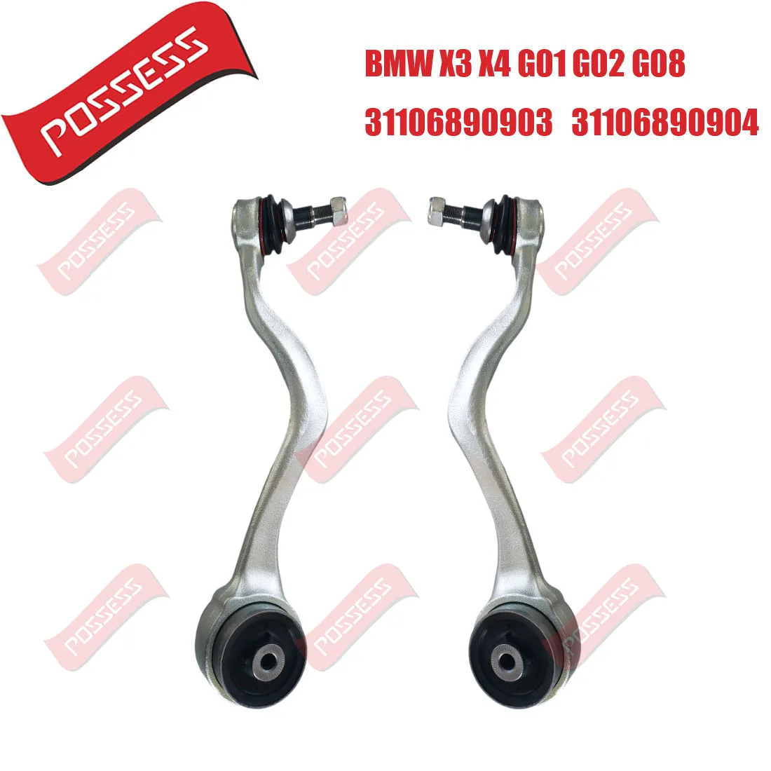 8 Pieces Front Axle Suspension Control Arm Ball Joint Stabilizer Link Tie Rod End Kits For BMW X3 G01 G08 X4 G02 2017-/