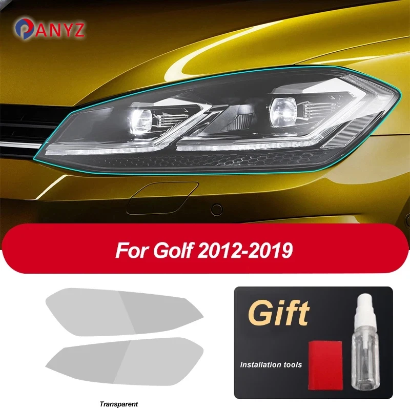 

Подходит для Volkswagen VW Golf 7 MK7 2012-2019 HD, тонировочная защитная пленка для автомобильных фар, наклейка из ТПУ, декоративная пленка, аксессуары