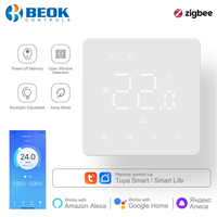 Beok Tuya Zigbee Thermoregulator Thermostat Underfloor Heating for Water Heating,Gas Boiler with Alexa Google Home Alice