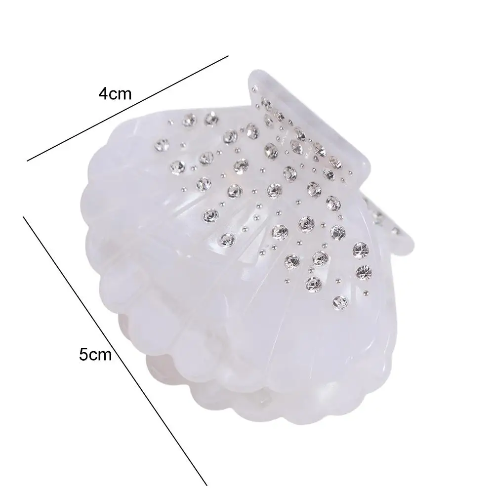 الحلو حجر الراين قذيفة مشبك شعر الاكريليك إكسسوارات الشعر قذيفة كراب كليب كراب كليب الكورية نمط قذيفة شكل مخلب كليب سيدة #2