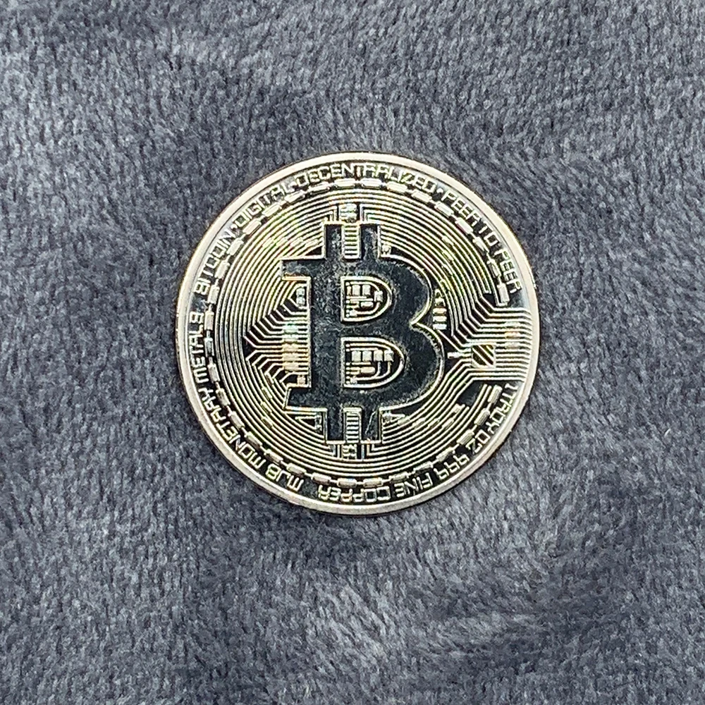 Vergoldete Bitcoin-Münze zum Sammeln, Kunstsammlung, Geschenk, physikalische Gedenkmünze, Casascius Bit, BTC, Metall, antikes Kunsthandwerk, Nachahmung – Detail 8