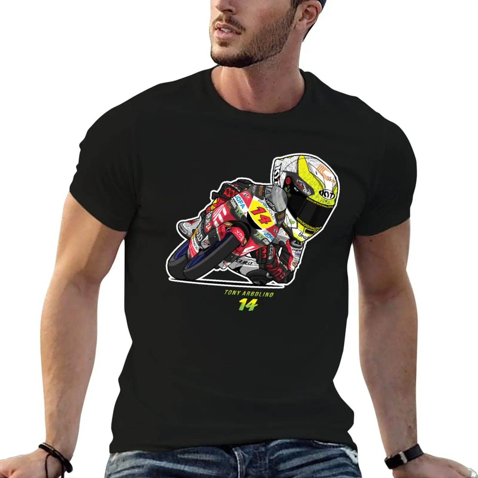 VNE SNIPERS TEAM MOTO3 - TONY ARBOLINO V - 1 T-Shirt Retro Graphic Print T-Shirt