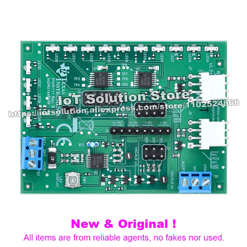 BQ34Z100EVM Bq34z100EVM 1s to 16s Impedance Track Fuel Gauge Battery Evaluation Module | Gas Gauge Battery
