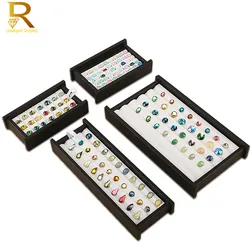 Jewelry Gems Carry Travel Display Box Show Gemstone Organizer Holder Loose Diamond Presenting Stand Tray Gem Stone Storage Case