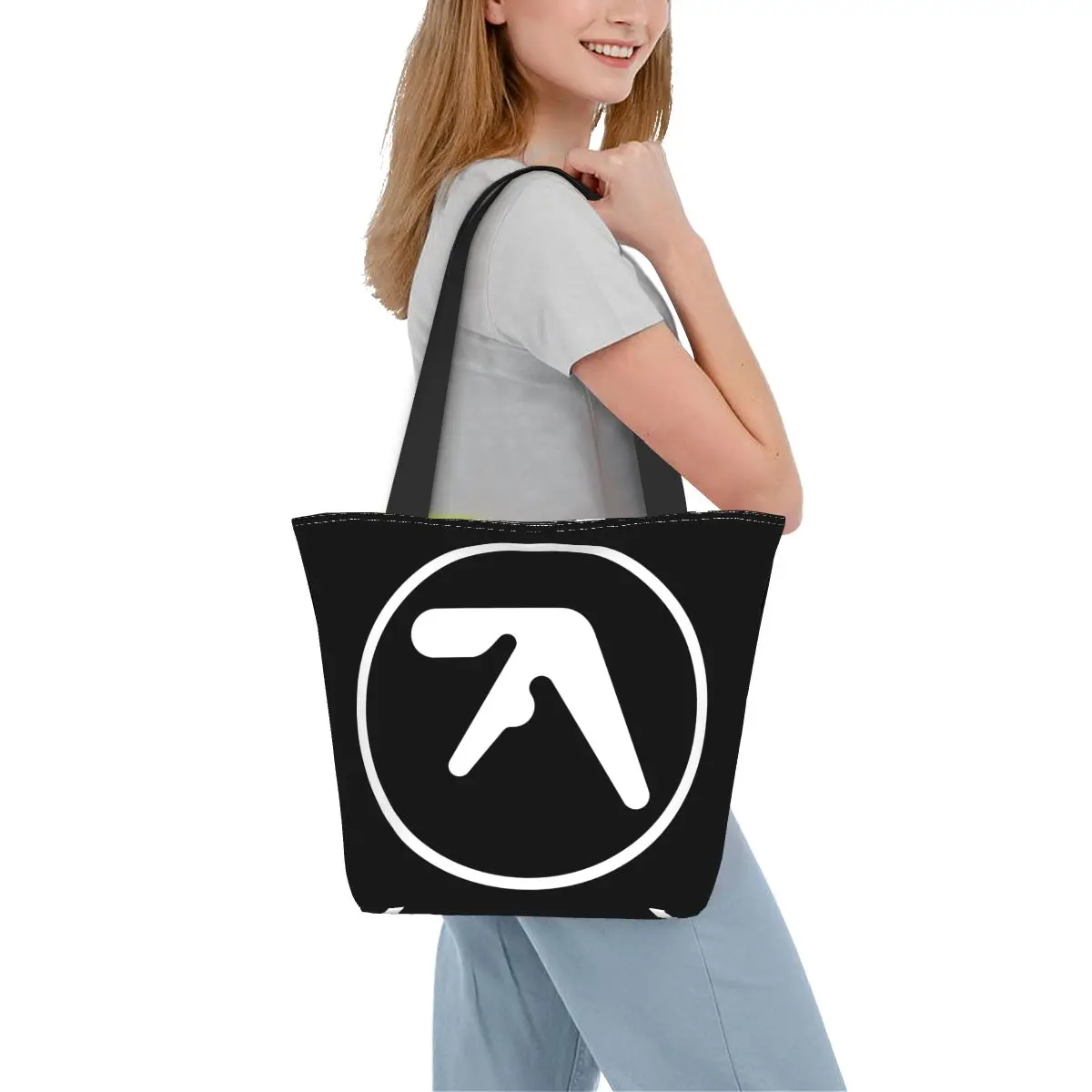 Aphex Twin Handbag Accessories Street Top Handle Bags for Women Men Shopping Bag