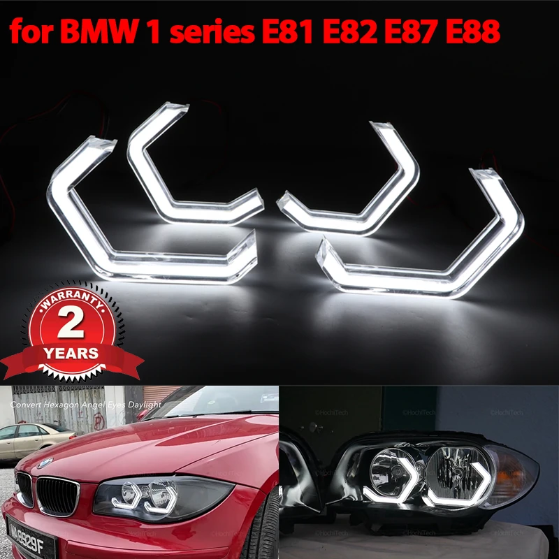 

Ultra bright M4 style LED Angel Eyes for BMW 1 series E81 E82 E87 E88 116i 118i 120i 125i 128i 130i 135i 116d 118d 2004-13