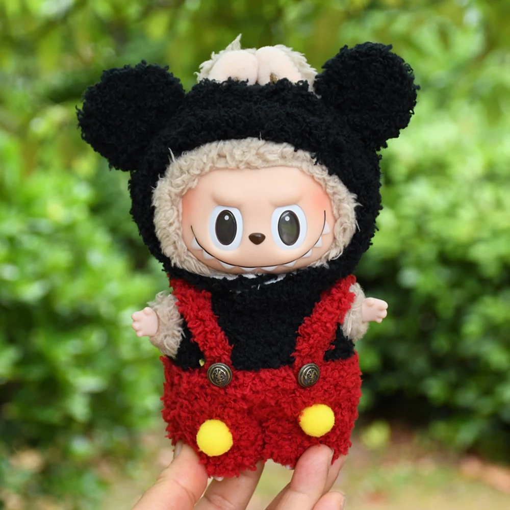 17cm Labubu Doll Clothing Set Decoration Cute Cartoon Animals Labubu Clothing Accessories Children's Gifts