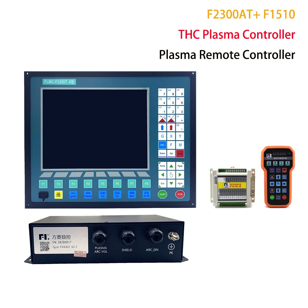 

Plasma Flame Kit CNC operating system With THC F2300AT flame plasma gantry cutting machine controller Remote Controller F1510