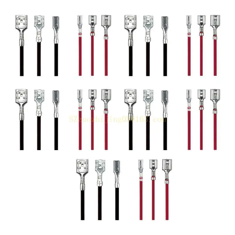 30 ชิ้นหญิงลําโพงสายไฟหญิง Spade ขั้วต่อ CRIMP พร้อมฉนวนแขน Quick Splices Connector ที่ดีที่สุดขาย