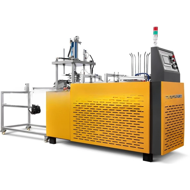 Hydraulic station paper tray machine Forming machinery Single station flat push mechanical paper tray machine with abrasives