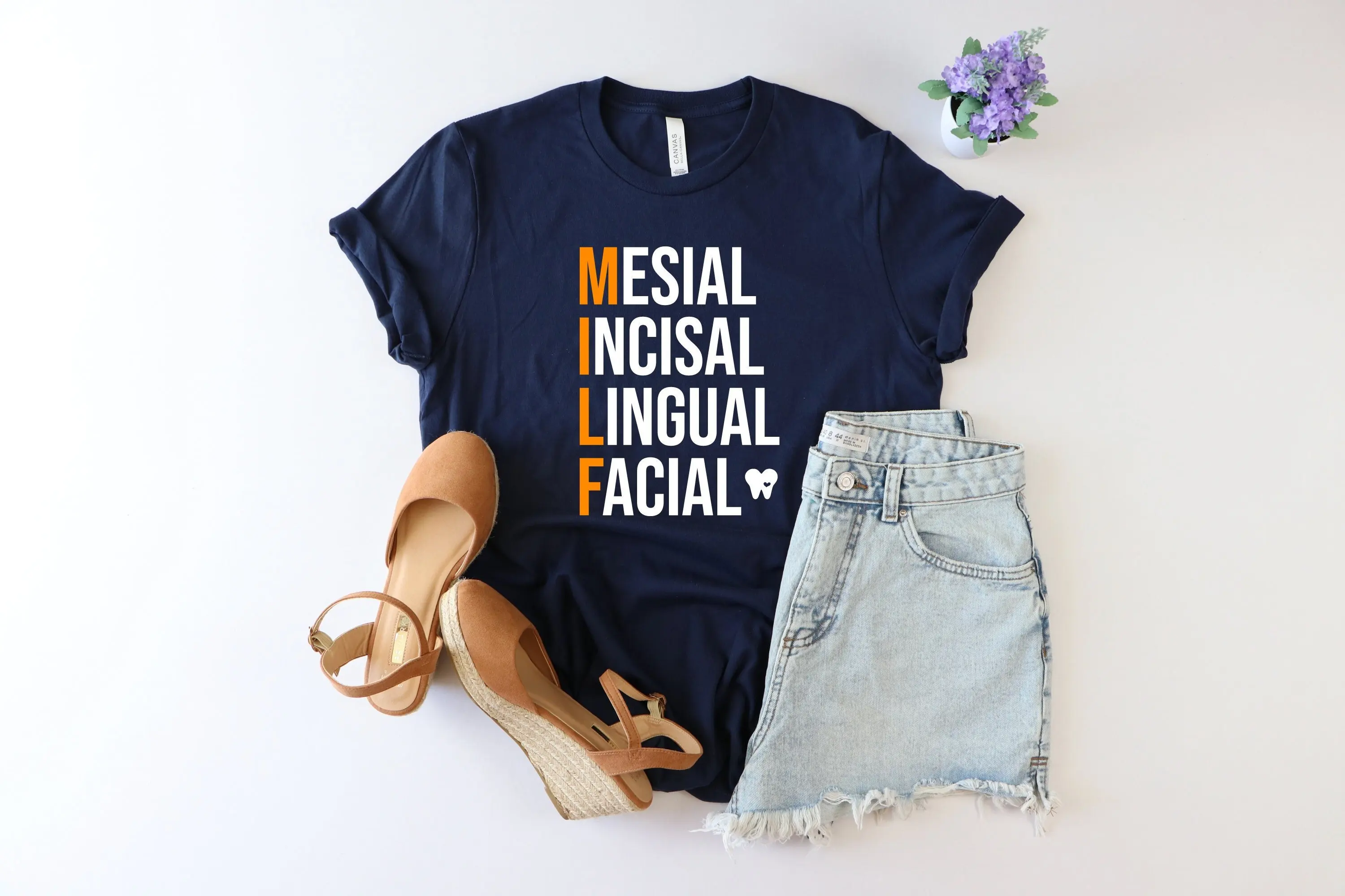 Mesial incisal lingual facial shirt DentisT T graduation gifts for orthodontisT dental school