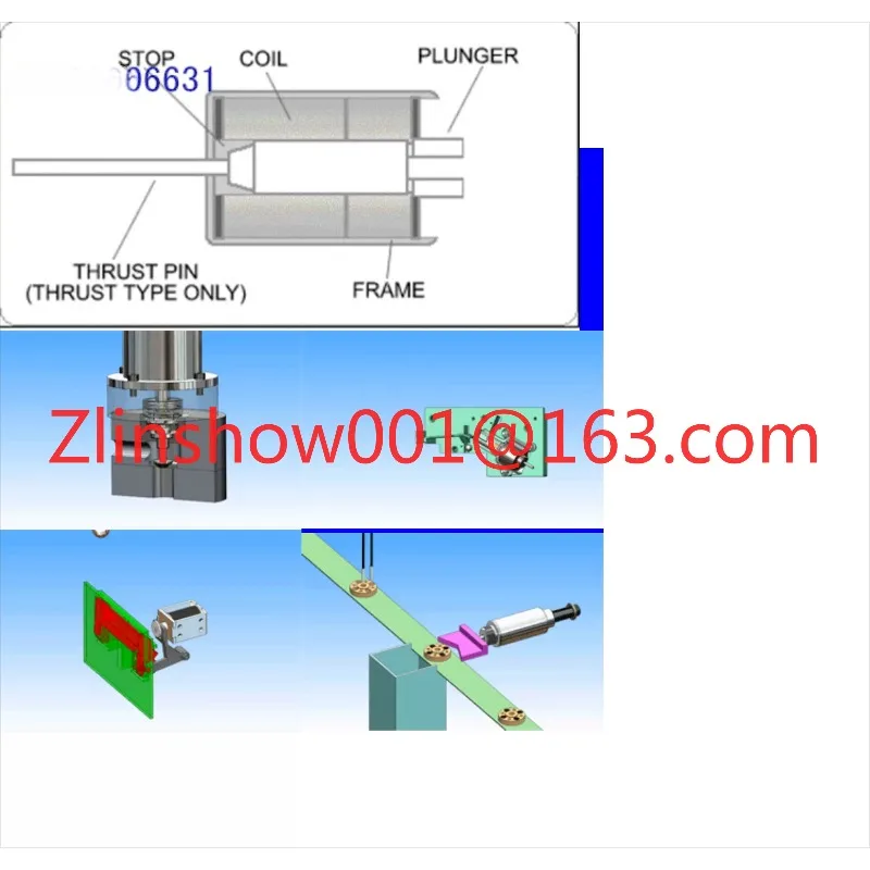 Push-pull electromagnet Long stroke 60mm Large thrust Suction 15kg Miniature AC DC 24V 220V