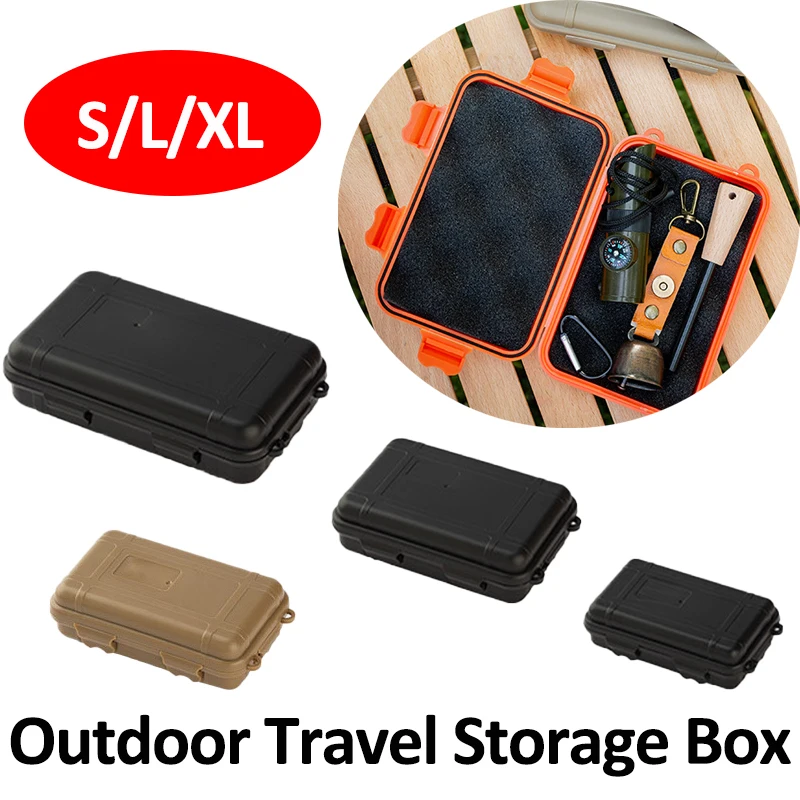 EDC Tool Box Outdoor Camping Survival Kit Shockproof Waterproof Case Sealed Box Outdoor Survival Storage Box Fishing Tackle Bag