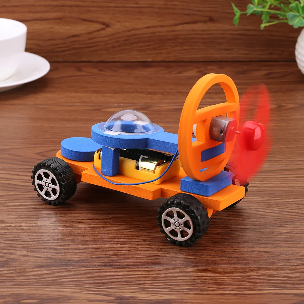 Kid DIY Educational Science F1 Electric Propulsion Racing Car Model Kit Toy