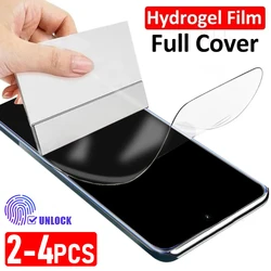 2-4pcs Full Cover Flexible Silicone Hydrogel Film For Samsung S25 Ultra Screen Protector for Samsung S24 Plus S23 FE S22 Film