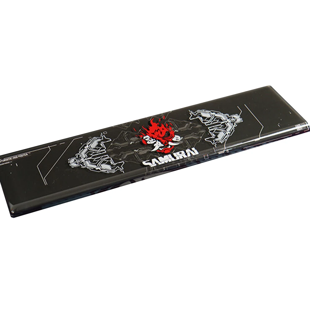 Samurai Design Hand Wrist Rest Pad For Mechanical Keyboard 60 68 87 96 104 Hand Made Cool Black Keyboard Tray Pre-sale