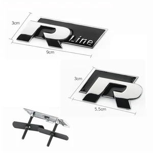 Vorderseite des Autos Swok Torco Auto Emply Sticker, Volkswagen VW R-Line Accessoires, R GTI, Polo, Golfe, MK8, Touareg, Passat, Magotan, Tiguaner Hauptverkäufe Emblema Golf MK8 - №1